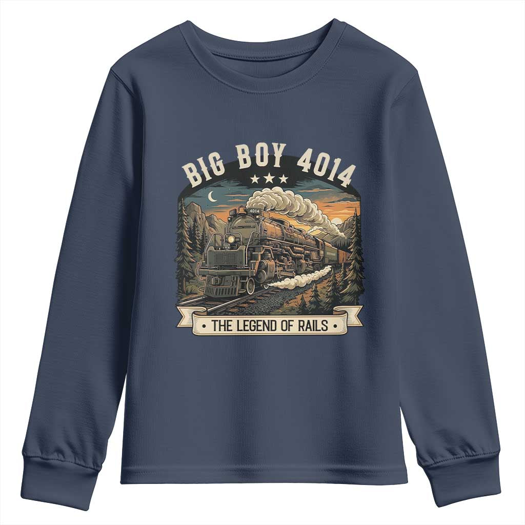Scenic Mountain Steam Train Graphic Youth Sweatshirt Legend of the Rails Heritage Pride