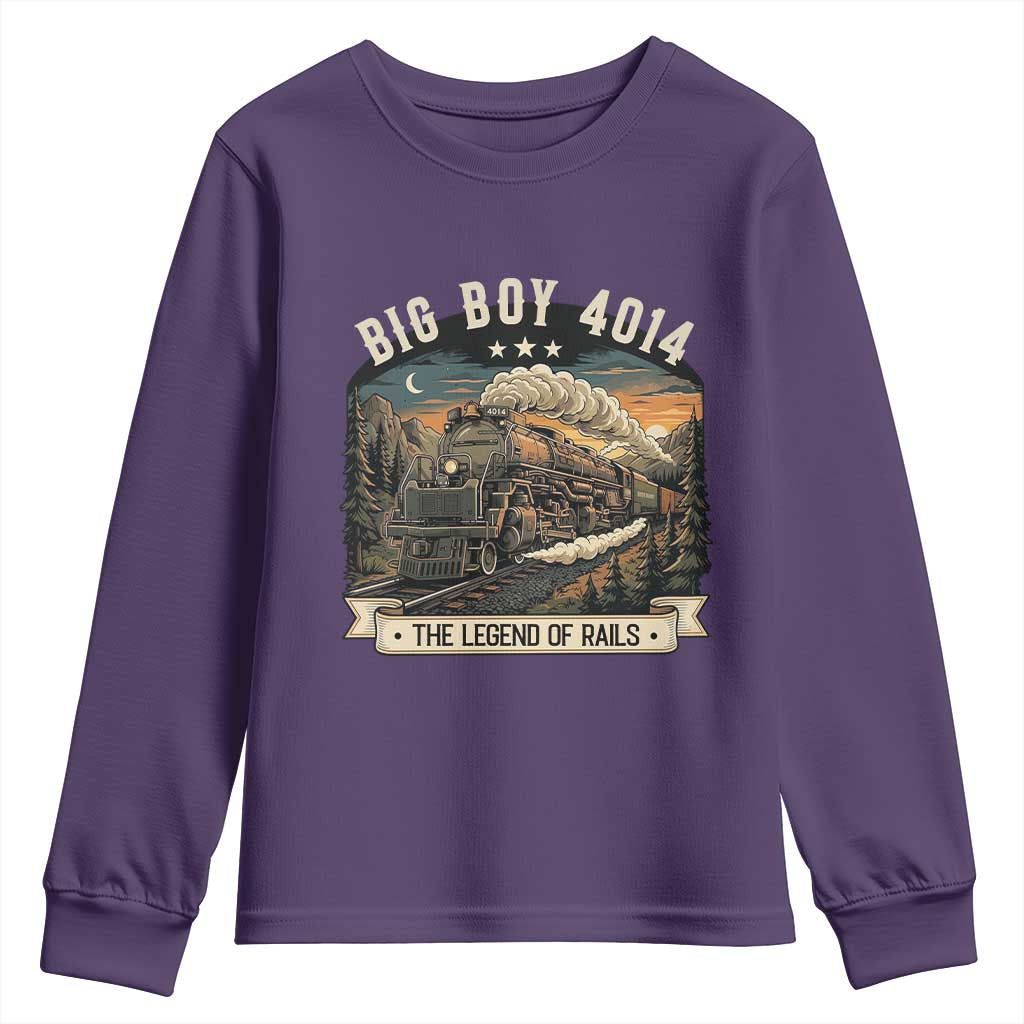 Scenic Mountain Steam Train Graphic Youth Sweatshirt Legend of the Rails Heritage Pride