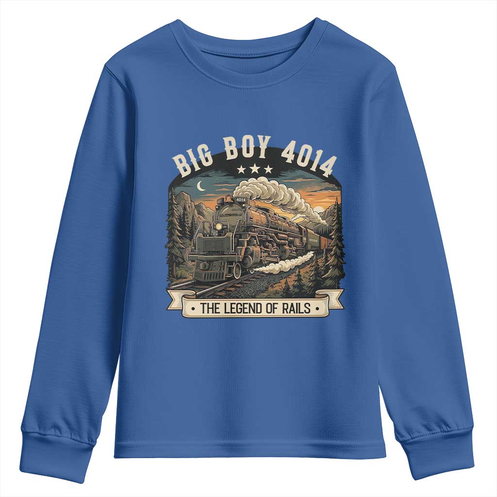 Scenic Mountain Steam Train Graphic Youth Sweatshirt Legend of the Rails Heritage Pride