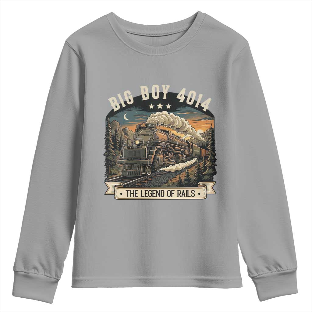 Scenic Mountain Steam Train Graphic Youth Sweatshirt Legend of the Rails Heritage Pride