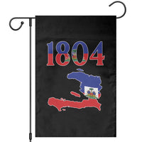 1804 Haiti Map and Flag Garden Flag Haitian Heritage Pride Graphic