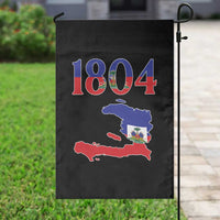 1804 Haiti Map and Flag Garden Flag Haitian Heritage Pride Graphic