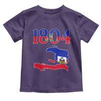 1804 Haiti Map and Flag Toddler T Shirt Haitian Heritage Pride Graphic