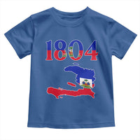 1804 Haiti Map and Flag Toddler T Shirt Haitian Heritage Pride Graphic