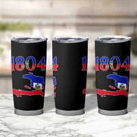 1804 Haiti Map and Flag Tumbler Cup Haitian Heritage Pride Graphic