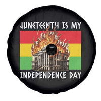 Juneteenth Is My Independence Day Spare Tire Cover Bold Afro Liberation Pan-African Flag - Wonder Print Shop
