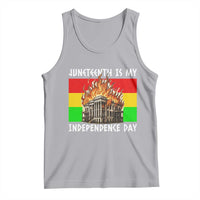 Juneteenth Is My Independence Day Tank Top Bold Afro Liberation Pan-African Flag - Wonder Print Shop