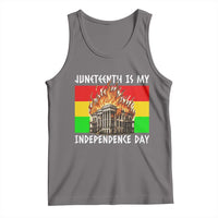 Juneteenth Is My Independence Day Tank Top Bold Afro Liberation Pan-African Flag - Wonder Print Shop