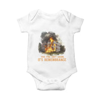Juneteenth Ancestral Justice Baby Onesie This Fire Aint Arson It is Remembrance Black History - Wonder Print Shop