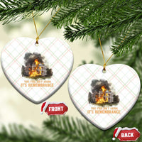 Juneteenth Ancestral Justice Ceramic Ornament This Fire Aint Arson It is Remembrance Black History - Wonder Print Shop
