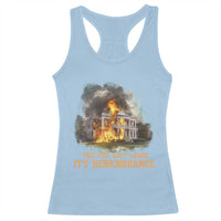 Juneteenth Ancestral Justice Racerback Tank Top This Fire Aint Arson It is Remembrance Black History - Wonder Print Shop