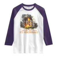 Juneteenth Ancestral Justice Raglan Shirt This Fire Aint Arson It is Remembrance Black History - Wonder Print Shop