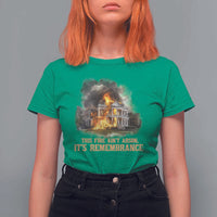 Juneteenth Ancestral Justice T Shirt For Women This Fire Aint Arson It is Remembrance Black History - Wonder Print Shop
