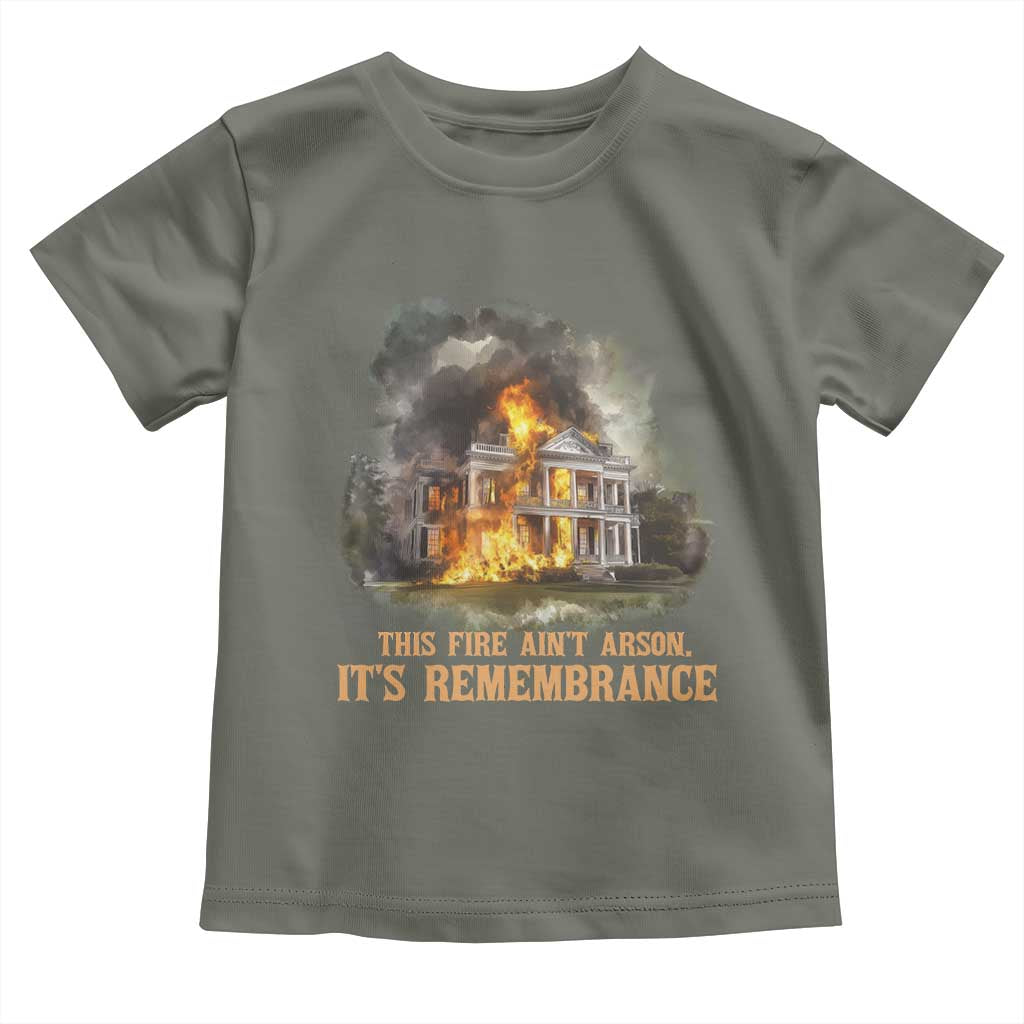 Juneteenth Ancestral Justice Toddler T Shirt This Fire Aint Arson It is Remembrance Black History - Wonder Print Shop