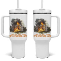 Juneteenth Ancestral Justice Tumbler With Handle This Fire Aint Arson It is Remembrance Black History - Wonder Print Shop