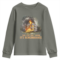 Juneteenth Ancestral Justice Youth Sweatshirt This Fire Aint Arson It is Remembrance Black History - Wonder Print Shop