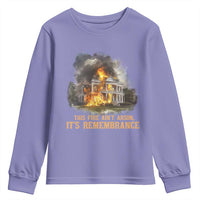 Juneteenth Ancestral Justice Youth Sweatshirt This Fire Aint Arson It is Remembrance Black History - Wonder Print Shop