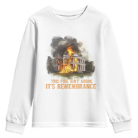 Juneteenth Ancestral Justice Youth Sweatshirt This Fire Aint Arson It is Remembrance Black History - Wonder Print Shop