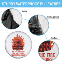 Harriet Tubman and Frederick Douglass Spare Tire Cover We Are the Fire Our Ancestors Whispered About Juneteenth 1865 - Wonder Print Shop