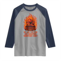 Harriet Tubman and Frederick Douglass Raglan Shirt We Are the Fire Our Ancestors Whispered About Juneteenth 1865 - Wonder Print Shop