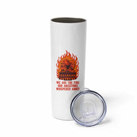 Harriet Tubman and Frederick Douglass Skinny Tumbler We Are the Fire Our Ancestors Whispered About Juneteenth 1865 - Wonder Print Shop