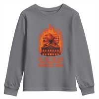 Harriet Tubman and Frederick Douglass Youth Sweatshirt We Are the Fire Our Ancestors Whispered About Juneteenth 1865 - Wonder Print Shop