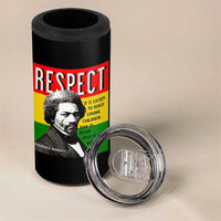 Respect Frederick Douglass 4 in 1 Can Cooler Tumbler It Is Easier To Build Strong Children Empowerment - Wonder Print Shop