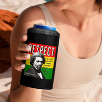 Respect Frederick Douglass 4 in 1 Can Cooler Tumbler It Is Easier To Build Strong Children Empowerment - Wonder Print Shop
