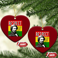 Respect Frederick Douglass Ceramic Ornament It Is Easier To Build Strong Children Empowerment - Wonder Print Shop