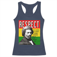 Respect Frederick Douglass Racerback Tank Top It Is Easier To Build Strong Children Empowerment - Wonder Print Shop