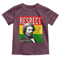 Respect Frederick Douglass Toddler T Shirt It Is Easier To Build Strong Children Empowerment - Wonder Print Shop