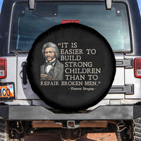 Vintage Frederick Douglass Spare Tire Cover It Is Easier To Build Strong Children Than To Repair Broken Men - Wonder Print Shop