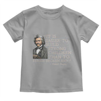 Vintage Frederick Douglass Toddler T Shirt It Is Easier To Build Strong Children Than To Repair Broken Men - Wonder Print Shop