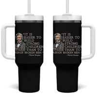 Vintage Frederick Douglass Tumbler With Handle It Is Easier To Build Strong Children Than To Repair Broken Men - Wonder Print Shop