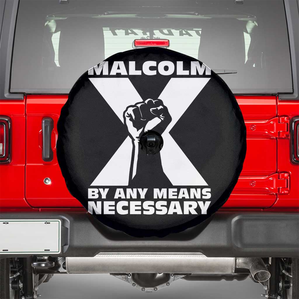 Malcolm X Power Fist Spare Tire Cover Civil Rights Leader Pride Bold Statement - Wonder Print Shop