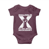 Malcolm X Power Fist Baby Onesie Civil Rights Leader Pride Bold Statement - Wonder Print Shop