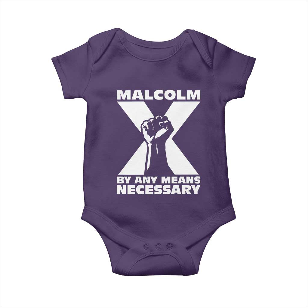 Malcolm X Power Fist Baby Onesie Civil Rights Leader Pride Bold Statement - Wonder Print Shop