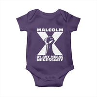 Malcolm X Power Fist Baby Onesie Civil Rights Leader Pride Bold Statement - Wonder Print Shop
