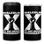 Malcolm X Power Fist 4 in 1 Can Cooler Tumbler Civil Rights Leader Pride Bold Statement - Wonder Print Shop