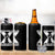 Malcolm X Power Fist 4 in 1 Can Cooler Tumbler Civil Rights Leader Pride Bold Statement - Wonder Print Shop