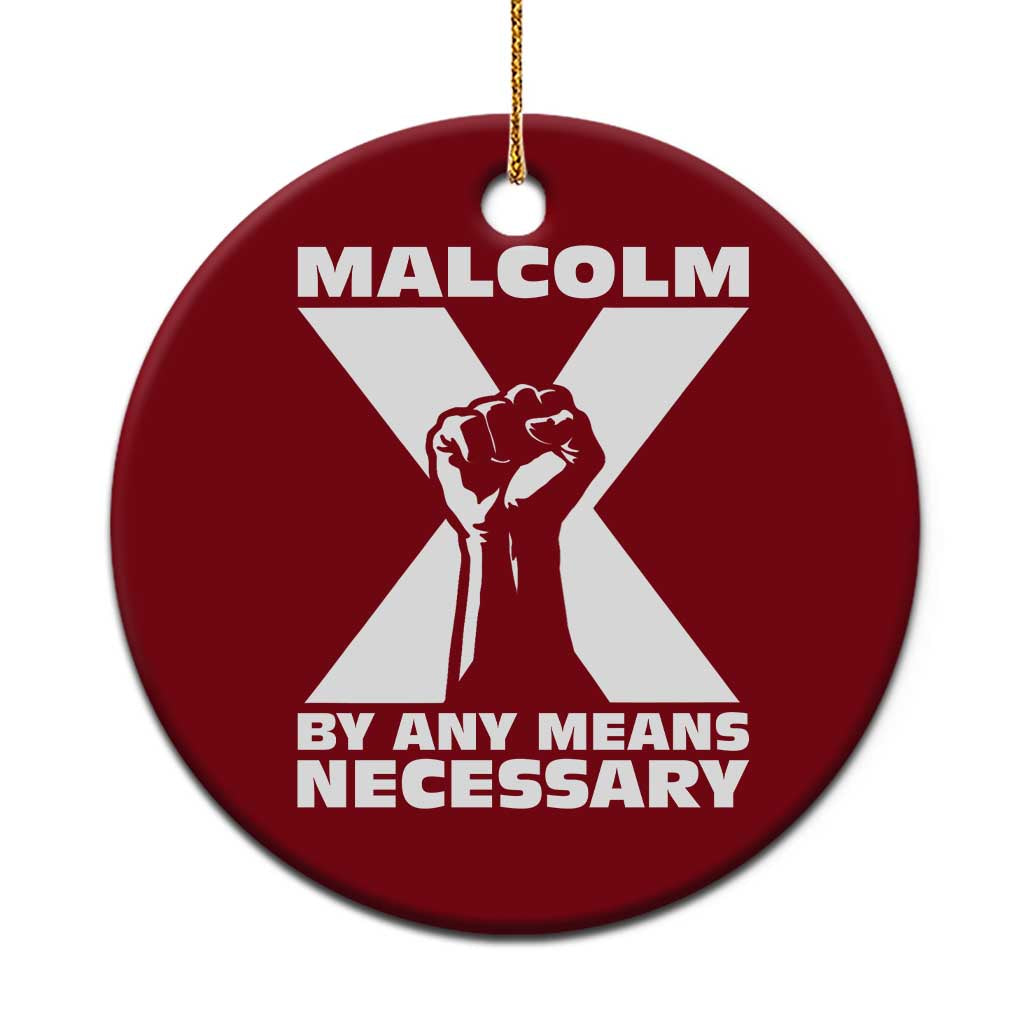 Malcolm X Power Fist Ceramic Ornament Civil Rights Leader Pride Bold Statement - Wonder Print Shop