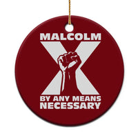 Malcolm X Power Fist Ceramic Ornament Civil Rights Leader Pride Bold Statement - Wonder Print Shop