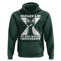 Malcolm X Power Fist Hoodie Civil Rights Leader Pride Bold Statement - Wonder Print Shop