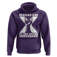 Malcolm X Power Fist Hoodie Civil Rights Leader Pride Bold Statement - Wonder Print Shop