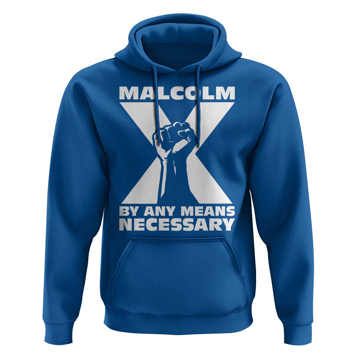Malcolm X Power Fist Hoodie Civil Rights Leader Pride Bold Statement - Wonder Print Shop