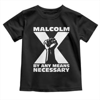 Malcolm X Power Fist Toddler T Shirt Civil Rights Leader Pride Bold Statement - Wonder Print Shop