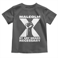 Malcolm X Power Fist Toddler T Shirt Civil Rights Leader Pride Bold Statement - Wonder Print Shop