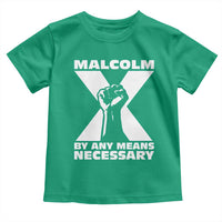 Malcolm X Power Fist Toddler T Shirt Civil Rights Leader Pride Bold Statement - Wonder Print Shop