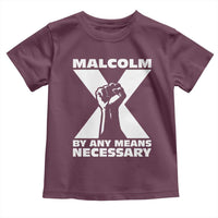 Malcolm X Power Fist Toddler T Shirt Civil Rights Leader Pride Bold Statement - Wonder Print Shop