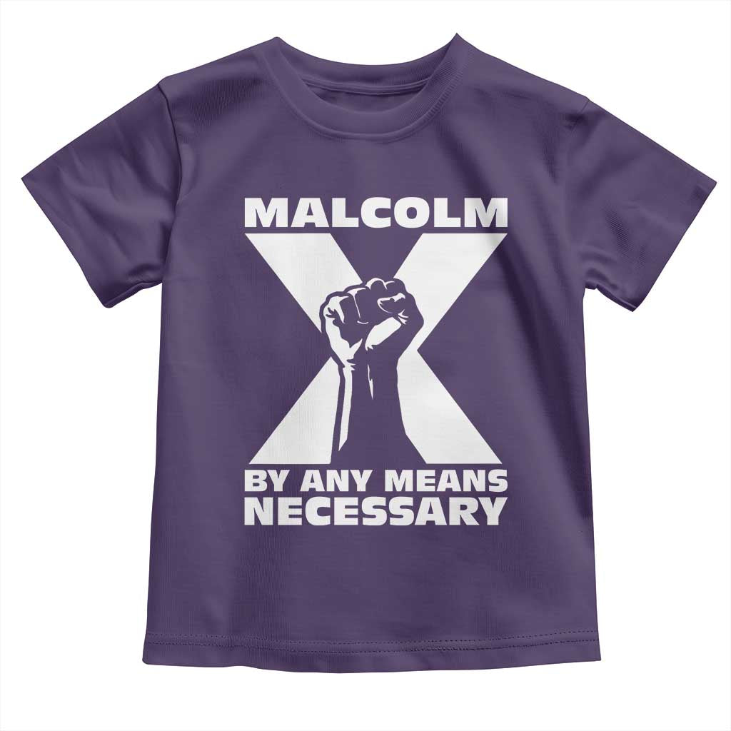 Malcolm X Power Fist Toddler T Shirt Civil Rights Leader Pride Bold Statement - Wonder Print Shop